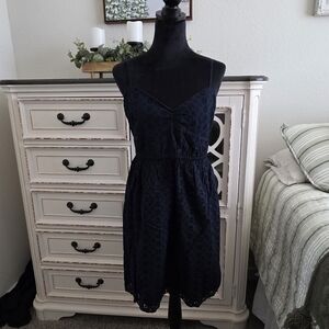 J Crew Elegant Navy Blue Women's Dress